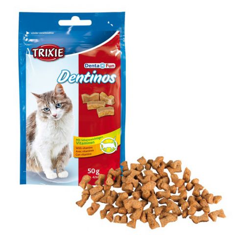 Trixie - 4266 Denta Fun Dentinos Лакомства для кошек. Упаковка - 50гр
